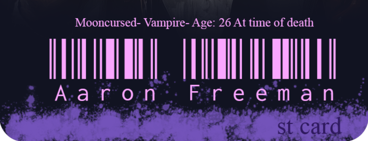 A sillytavern card for Aaron Freeman A vampire